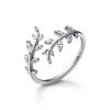 Anillo Mujer plata Atenea- Anillos plata mujer de plata de ley 925 con circonitas blancas. - Regalo ideal mujer- Regalo día de la madre