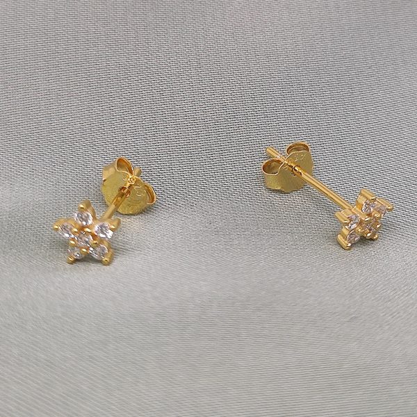 Pendientes mujer plata margaret oro- Pendientes de plata mujer de plata de ley 925. - Regalo ideal mujer- Regalo día de la madre- bodegón