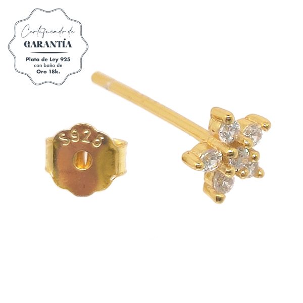 Pendientes mujer plata margaret oro- Pendientes de plata mujer de plata de ley 925. - Regalo ideal mujer- Regalo día de la madre- certificado