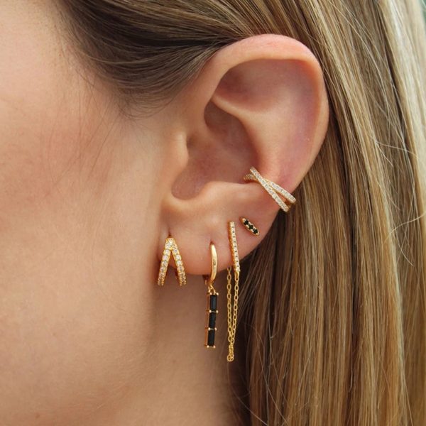 Pendientes mujer plata kate oro- Pendientes de plata mujer de plata de ley 925. - Regalo ideal mujer- Regalo día de la madre- modelo