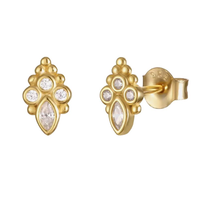Pendientes mujer plata rihanna oro- Pendientes de plata mujer de plata de ley 925. - Regalo ideal mujer- Regalo día de la madre