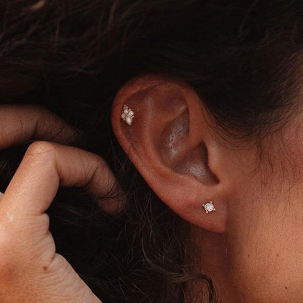 Pendientes mujer plata rihanna oro- Pendientes de plata mujer de plata de ley 925. - Regalo ideal mujer- Regalo día de la madre- modelo con pendientes
