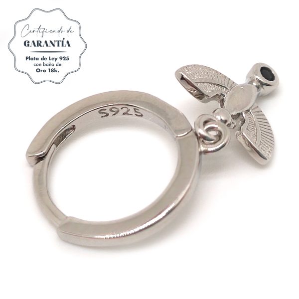 Pendientes mujer plata ibis plateado- Pendientes de plata mujer de plata de ley 925. - Regalo ideal mujer- Regalo día de la madre- certificado