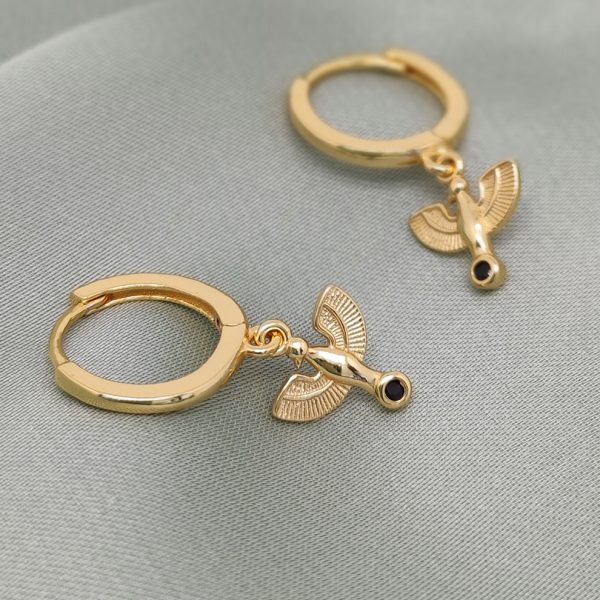 Pendientes mujer plata ibis oro- Pendientes de plata mujer de plata de ley 925. - Regalo ideal mujer- Regalo día de la madre- bodegón