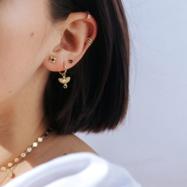 Pendientes mujer plata ibis oro- Pendientes de plata mujer de plata de ley 925. - Regalo ideal mujer- Regalo día de la madre- modelo