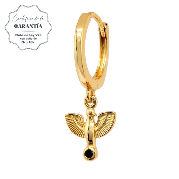 Pendientes mujer plata ibis oro- Pendientes de plata mujer de plata de ley 925. - Regalo ideal mujer- Regalo día de la madre- certficado