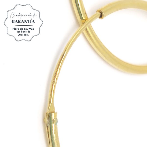 Pendientes mujer plata Aros oro 25MM- Pendientes de plata mujer de plata de ley 925. - Regalo ideal mujer- Regalo día de la madre - certificado