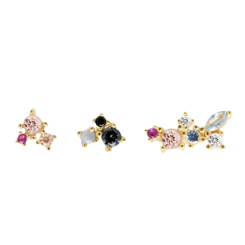Pendientes mujer plata avyanna oro- Pendientes de plata mujer de plata de ley 925. Pendiente plata unitario- Regalo ideal mujer- Regalo día de la madre