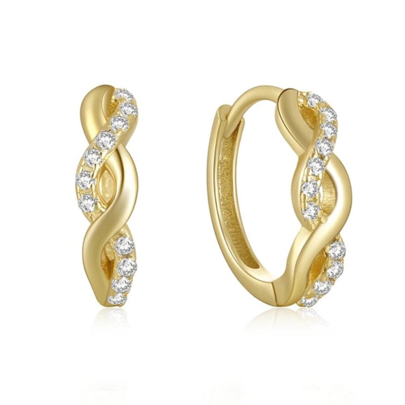 Pendientes mujer plata flora oro- Pendientes de plata mujer de plata de ley 925. - Regalo ideal mujer- Regalo día de la madre