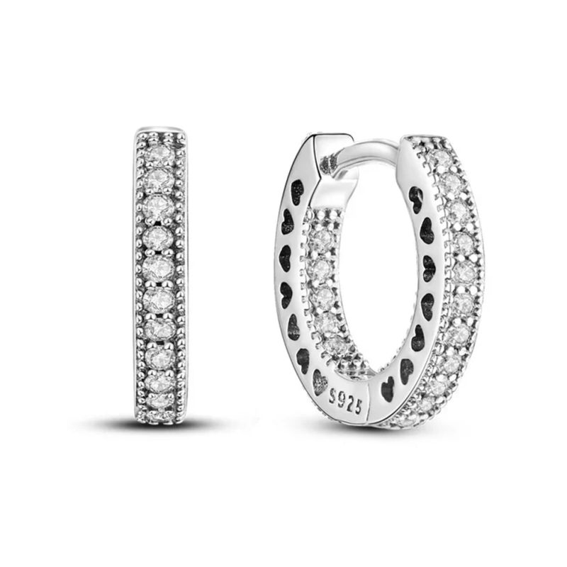 Pendientes mujer plata Isadora plateados- Pendientes de plata mujer de plata de ley 925. Pendiente plata unitario- Regalo ideal mujer- Regalo día de la madre