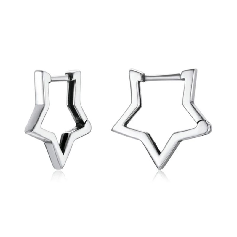 Pendientes mujer plata Kelsie Plateados- Pendientes de plata mujer de plata de ley 925. Pendiente plata unitario- Regalo ideal mujer- Regalo día de la madre