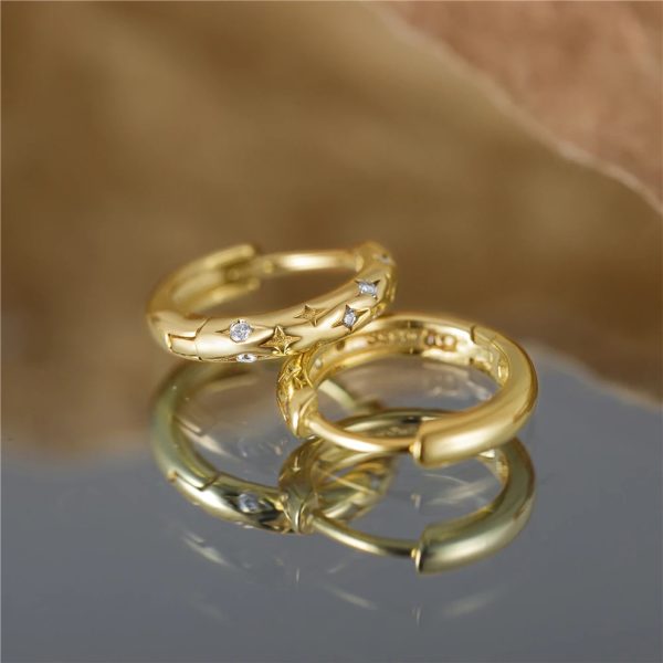 Pendientes mujer plata lolani oro- Pendientes de plata mujer de plata de ley 925. Pendiente plata unitario- Regalo ideal mujer- Regalo día de la madre - bodegón