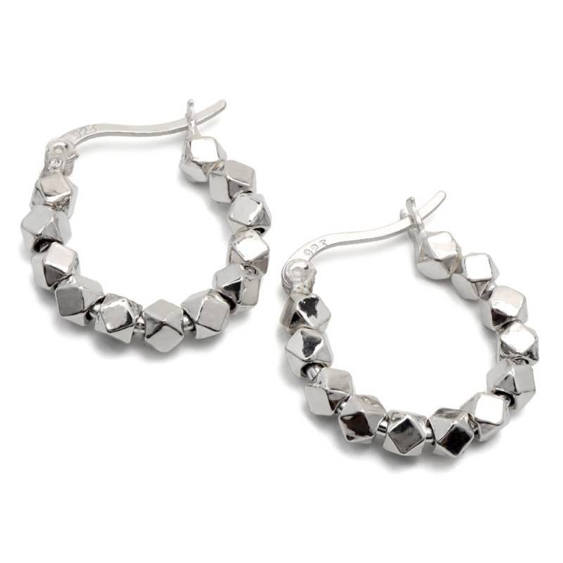 Pendientes mujer plata nayara plateado- Pendientes de plata mujer de plata de ley 925. - Regalo ideal mujer- Regalo día de la madre