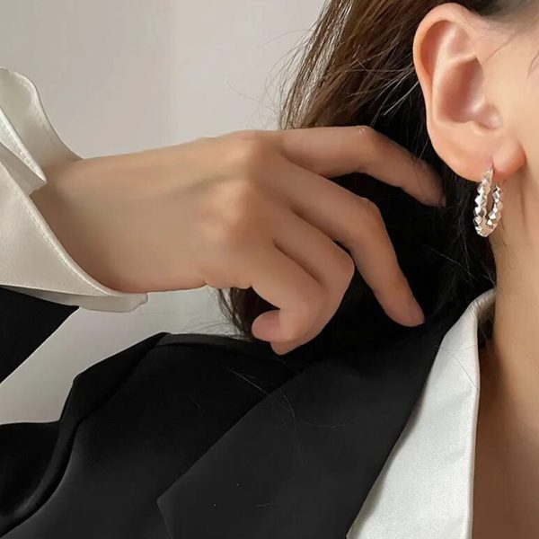 Pendientes mujer plata nayara plateado- Pendientes de plata mujer de plata de ley 925. - Regalo ideal mujer- Regalo día de la madre- modelo