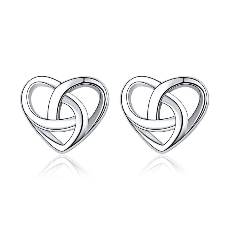 Pendientes mujer plata valentina- Pendientes de plata mujer de plata de ley 925. Pendiente plata unitario- Regalo ideal mujer- Regalo día de la madre
