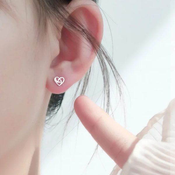 Pendientes mujer plata valentina- Pendientes de plata mujer de plata de ley 925. Pendiente plata unitario- Regalo ideal mujer- Regalo día de la madre- modelo con pendientes