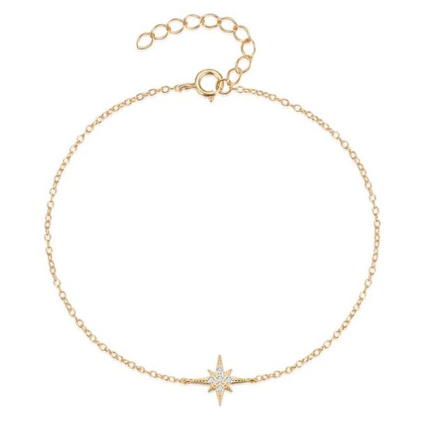 Pulsera mujer plata Orion oro- Pulsera plata mujer de ley 925. Cadena eslabones doble- Regalo ideal mujer- Regalo día de la madre