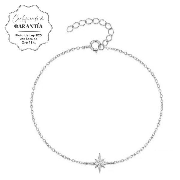 Pulsera mujer plata Orion plateado- Pulsera plata mujer de ley 925. Cadena eslabones doble- Regalo ideal mujer- Regalo día de la madre- certificado
