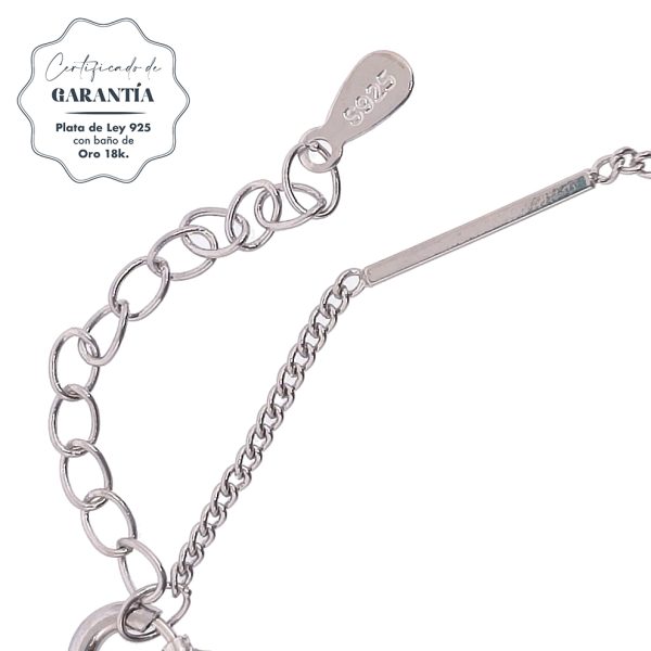 Pulsera mujer cilindros plata- Pulsera plata mujer de ley 925. Cadena eslabones doble- Regalo ideal mujer- Regalo día de la madre- certificado