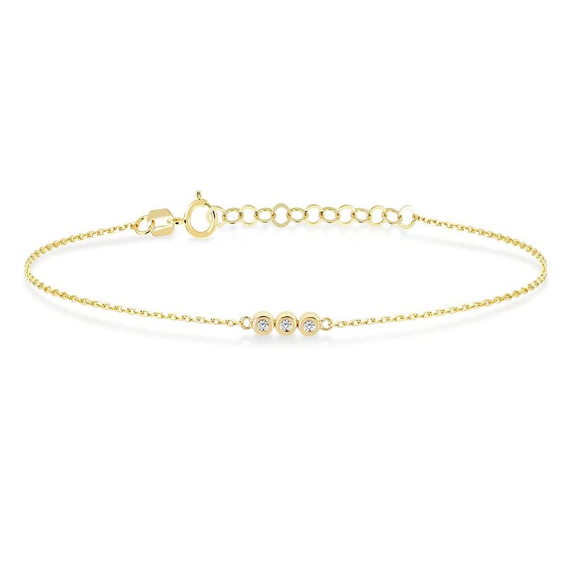 Pulsera mujer Tres lunas plata- Pulsera plata mujer de ley 925. Cadena eslabones doble- Regalo ideal mujer- Regalo día de la madre