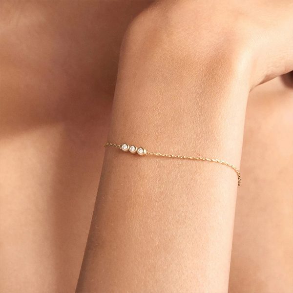Pulsera mujer Tres lunas plata- Pulsera plata mujer de ley 925. Cadena eslabones doble- Regalo ideal mujer- Regalo día de la madre- modelo con pulsera
